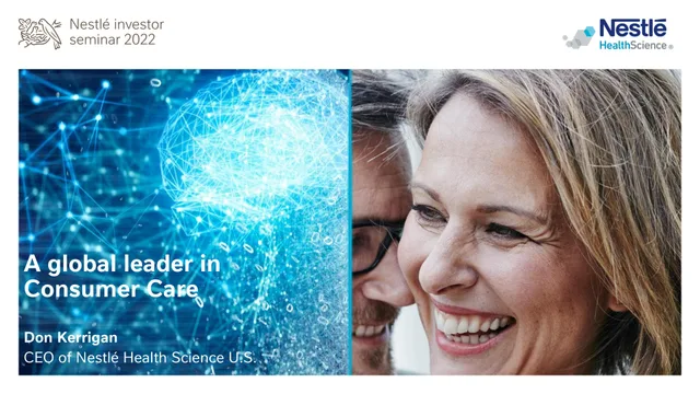 Nestle — A global leader in Consumer Care investment banking deck cover
