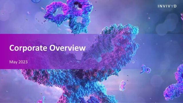 Adagio Therapeutics — Corporate Overview investment banking deck cover