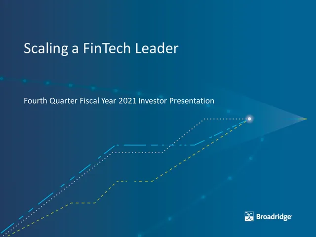 Broadridge Financial Solutions — Scaling a FinTech Leader investment banking deck cover