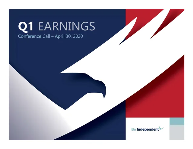 Independent Bank Corp — Q1 Earnings investment banking deck cover