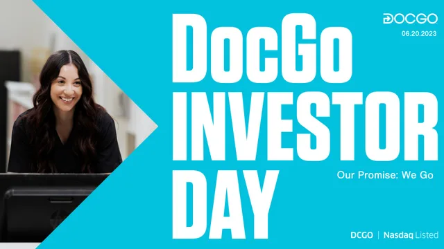 Docgo — DocGo INVESTOR DAY investment banking deck cover
