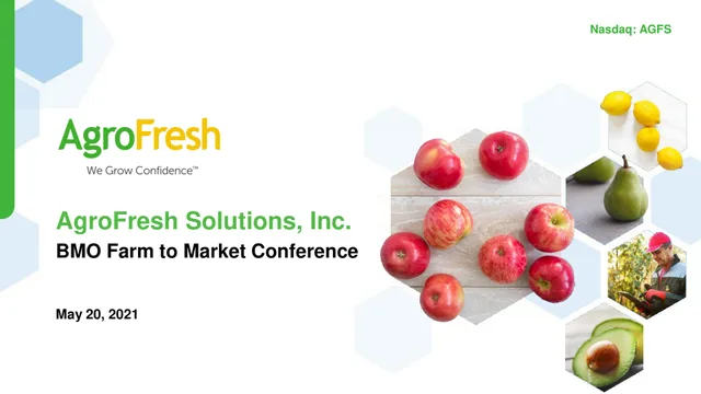 Agrofresh — AgroFresh Solutions, Inc. investment banking deck cover