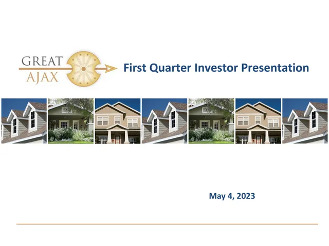 Great Ajax — First Quarter Investor Presentation investment banking deck cover