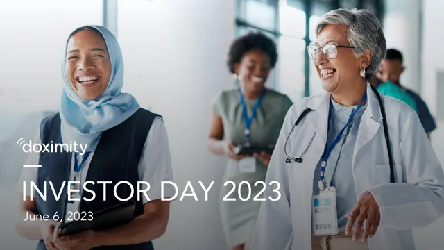 Doximity — Investor Day 2023 investment banking deck cover