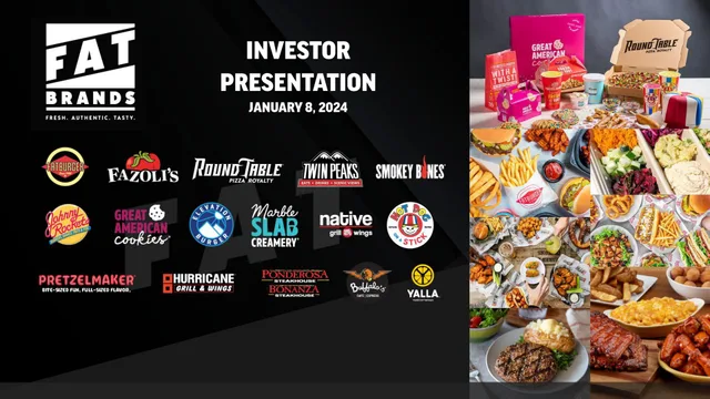 Fat Brands — Investor Presentation investment banking deck cover