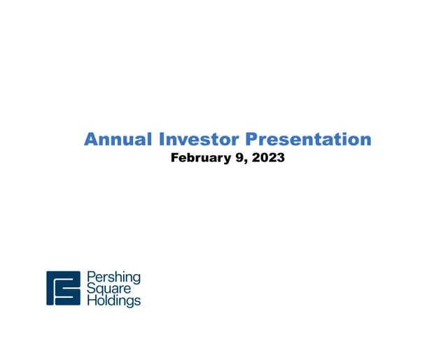 Pershing Square — Annual Investor Presentation investment banking deck cover