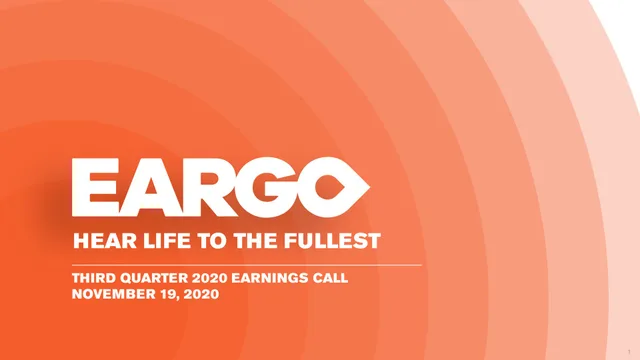 Eargo investment banking deck cover