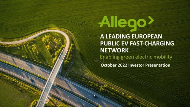 Allego — A Leading European Public Ev Fast-charging Network investment banking deck cover