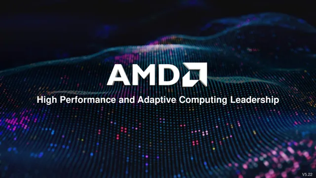 Amd — Cover Slide investment banking deck cover