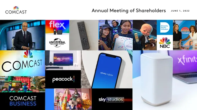 Comcast — Annual Meeting of Shareholders investment banking deck cover