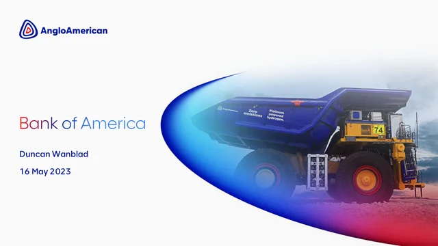 Anglo American — cover slide investment banking deck cover