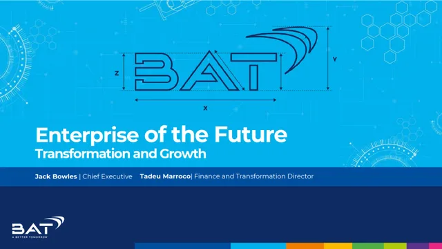 Bat — Enterprise of the Future investment banking deck cover