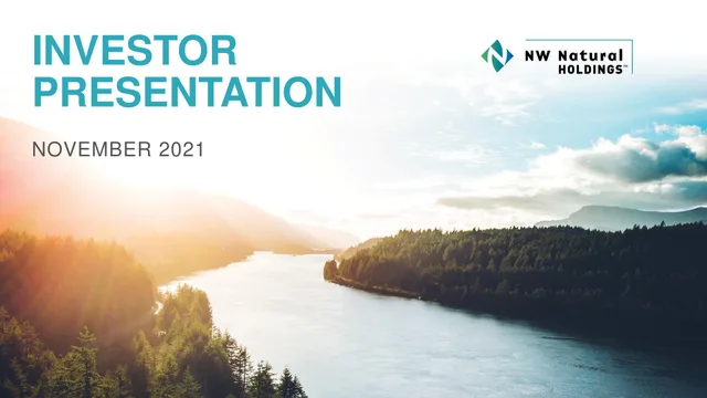 NW Natural Holdings — Investor Presentation investment banking deck cover