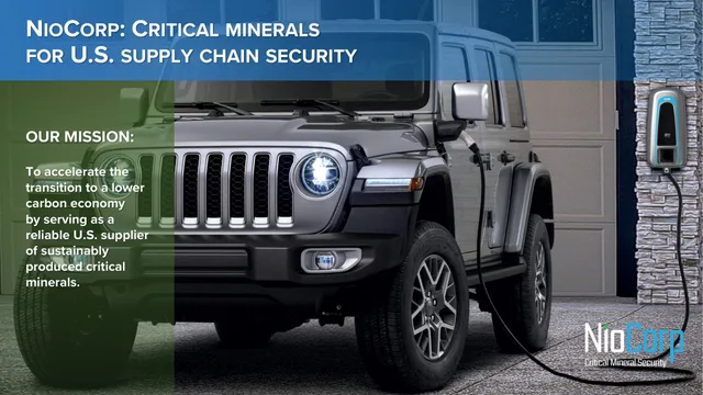 Niocorp — Niocorp: Critical Minerals For U.s. Supply Chain Security investment banking deck cover