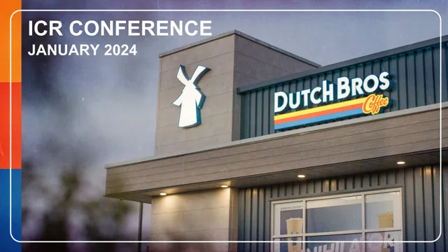 Dutch Bros — Icr Conference investment banking deck cover
