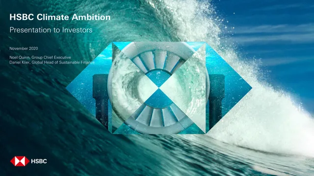 HSBC — HSBC Climate Ambition investment banking deck cover