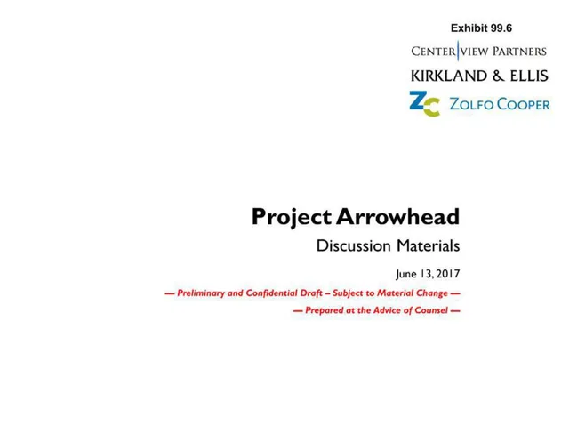 Centerview Partners — Project Arrowhead investment banking deck cover