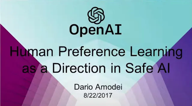 Openai — Human Preference Learning as a Direction in Safe AI investment banking deck cover