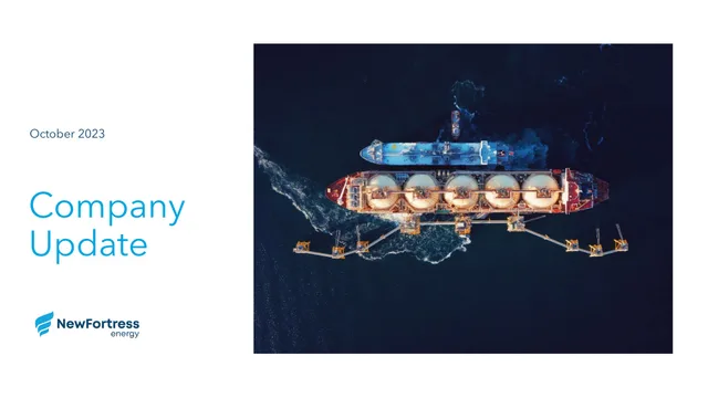 Newfortress Energy — Company Update investment banking deck cover
