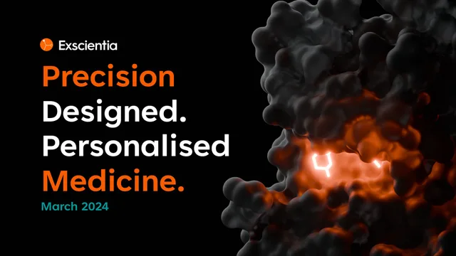 Exscientia — Precision Designed. Personalised Medicine. investment banking deck cover