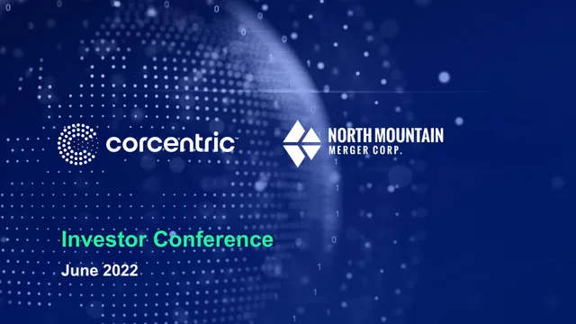 Corecentric — Investor Conference investment banking deck cover