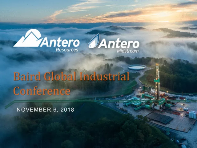 Antero Midstream Partners — Baird Global Industrial Conference investment banking deck cover