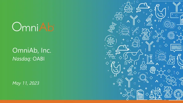 Omniab — OmniAb, Inc. investment banking deck cover