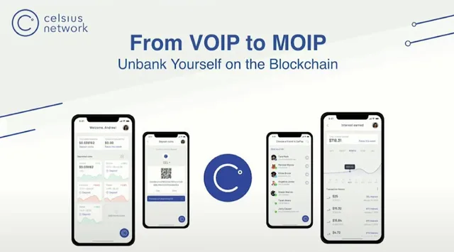 Celsius Network — From VOIP to MOIP Unbank Yourself on the Blockchain investment banking deck cover