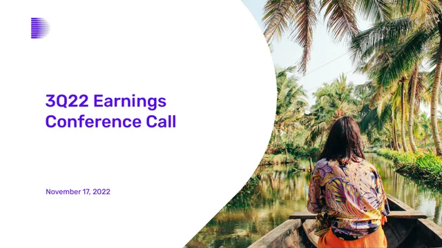 Despegar — 3Q22 Earnings Conference Call investment banking deck cover
