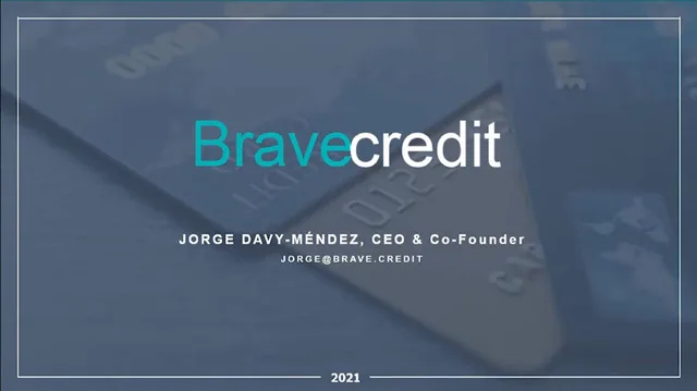 Bravecredit investment banking deck cover