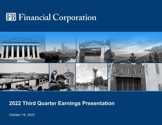 Fb Financial — 2022 Third Quarter Earnings Presentation investment banking deck cover