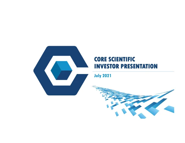 Core Scientific — Core Scientific Investor Presentation investment banking deck cover