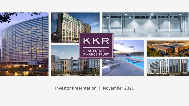 KKR Real Estate Finance Trust investment banking deck cover