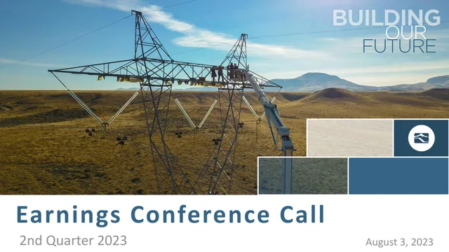 Idacorp — Earnings Conference Call investment banking deck cover