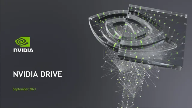 Nvidia — Nvidia Drive investment banking deck cover