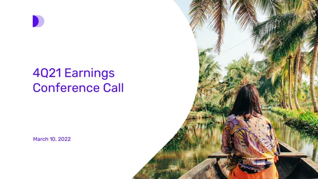 Despegar — 4Q21 Earnings Conference Call investment banking deck cover