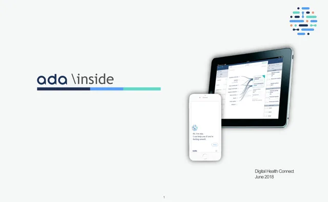 Ada Health — ada \inside investment banking deck cover