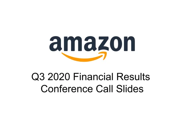 Amazon — Title Slide investment banking deck cover