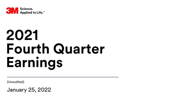 3m — 2021 Fourth Quarter Earnings investment banking deck cover