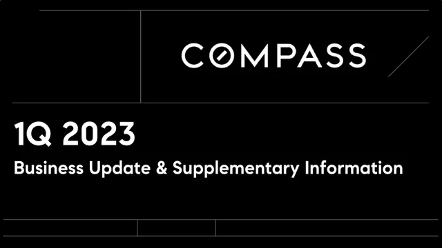 Compass — 1q 2023 investment banking deck cover