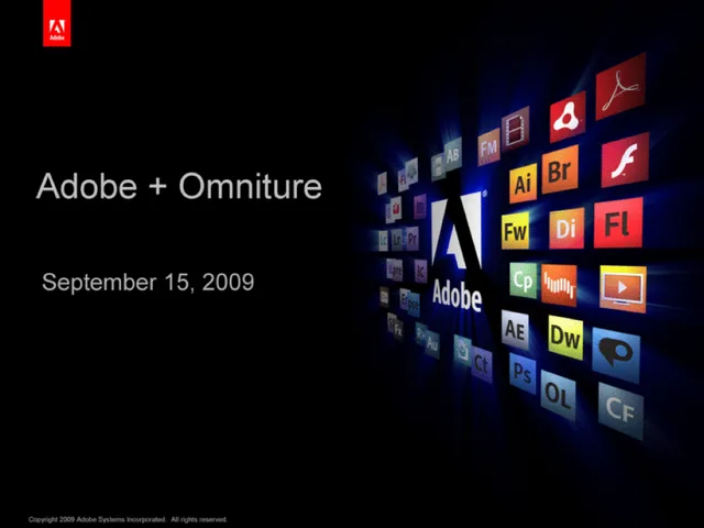 Adobe — Adobe + Omniture investment banking deck cover