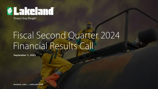 Lakeland Bancorp — Fiscal Second Quarter 2024 Financial Results Call investment banking deck cover