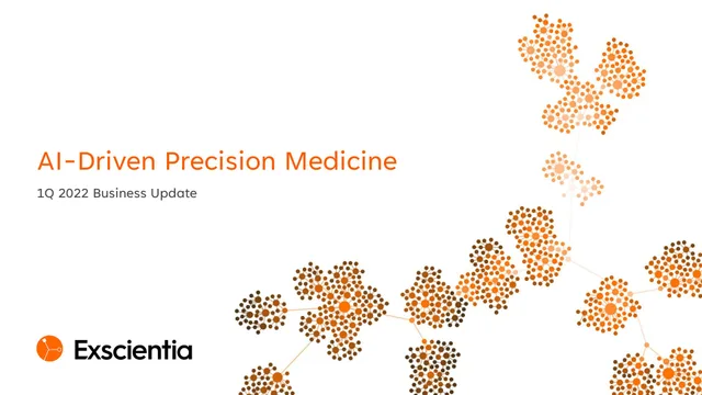 Exscientia — AI-Driven Precision Medicine investment banking deck cover