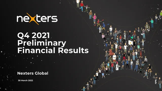 Nexters — Q4 2021 Preliminary Financial Results investment banking deck cover