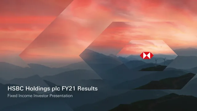 HSBC — HSBC Holdings plc FY21 Results investment banking deck cover