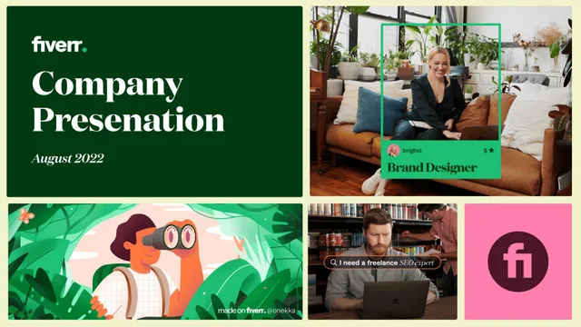 Fiverr — Company Presenation investment banking deck cover