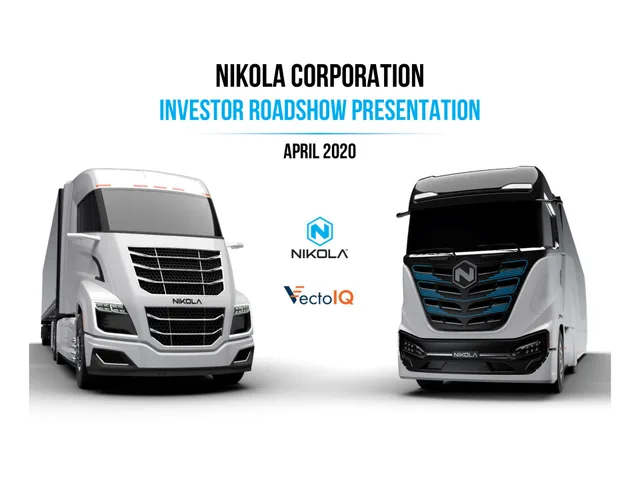 Nikola — Nikola Corporation Investor Roadshow Presentation investment banking deck cover