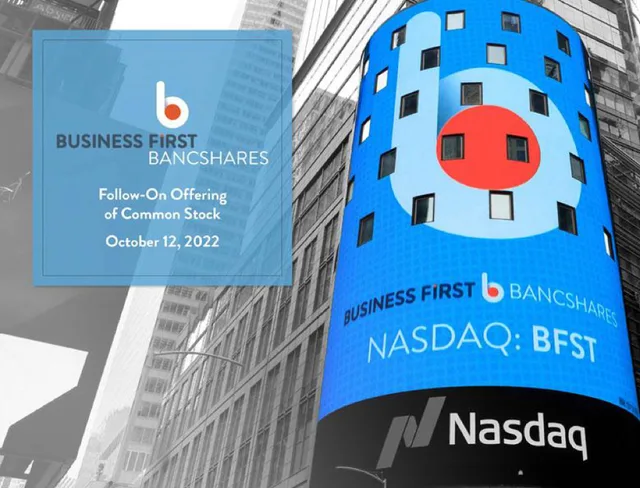 Business First Bancshares investment banking deck cover