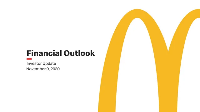 Mcdonalds — Financial Outlook investment banking deck cover