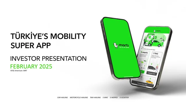 Marti — Türki̇ye’s Mobility Super App investment banking deck cover